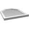 Ekena Millwork Octagonal Top Surface Mount PVC Gable Vent w/ 2"W x 2"P Brickmould Sill Frame, 24"W x 28"H GVPOT24X2803SN - alternate 2